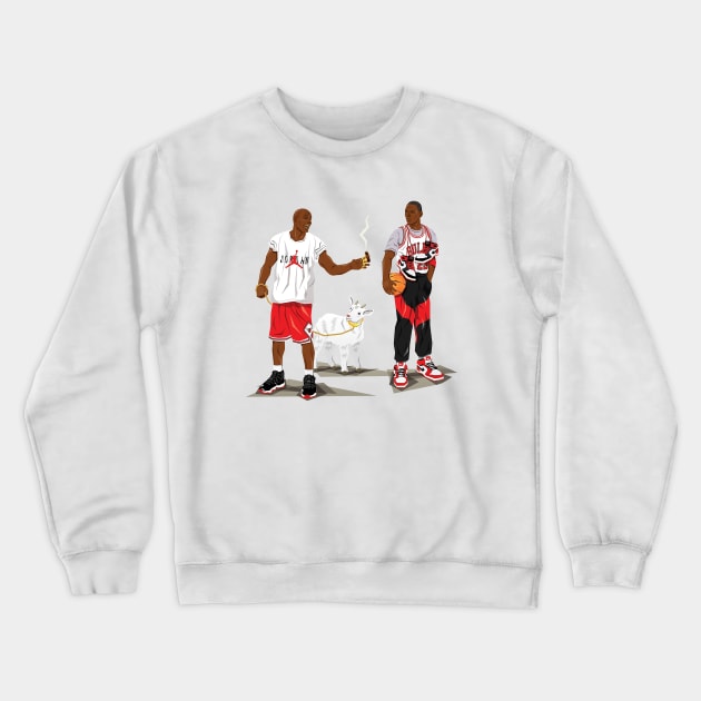 BASKETBALLART -  GOAT THE DAY Crewneck Sweatshirt by JORDAN-ART23